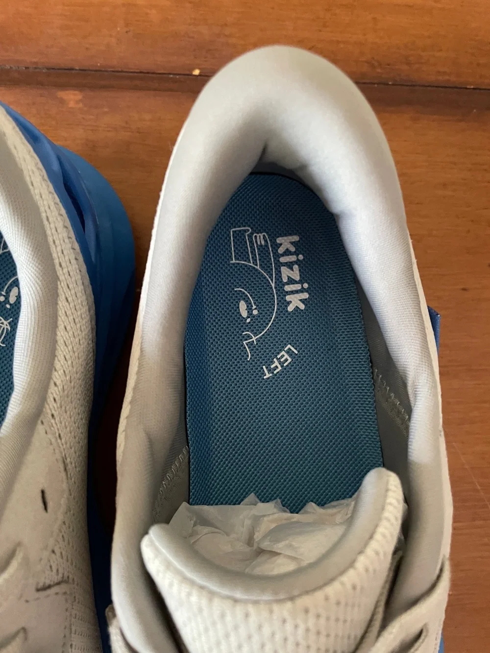KIZIK Kids Athens 2 Hands-Free Grey & Blue Mesh Size 5 Youth